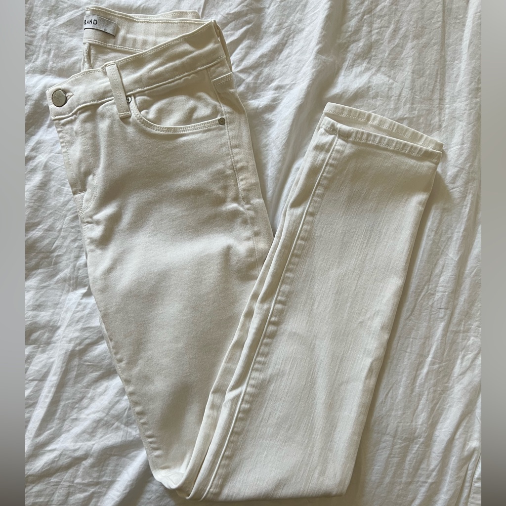 J Brand White Skinny Jeans